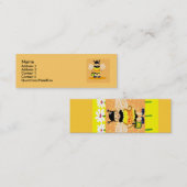 Honingbij blij mini visitekaartje (Voorkant / Achterkant)