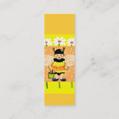 Honingbij blij mini visitekaartje (Achterkant)