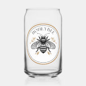 Honingbij Blikvorm Glas (Achterkant)