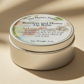 Honingbij Bloem Lip Balm Blik Label