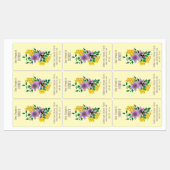 Honingbij Boerderij gele lavendel Labels (Vel)