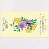 Honingbij Boerderij gele lavendel Labels (Design 1)