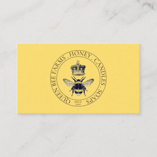 Honingbij Boerderij Logo bijenhouder Visitekaartje (Voorkant)