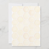 Honingbij Boho Wildflower eerste verjaardag Kaart (Achterkant)