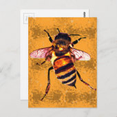 Honingbij Briefkaart (Voorkant / Achterkant)