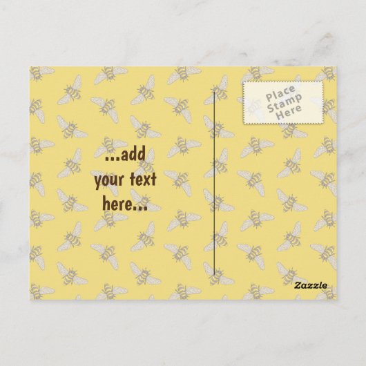 honingbij-Briefkaart Briefkaart (Achterkant)