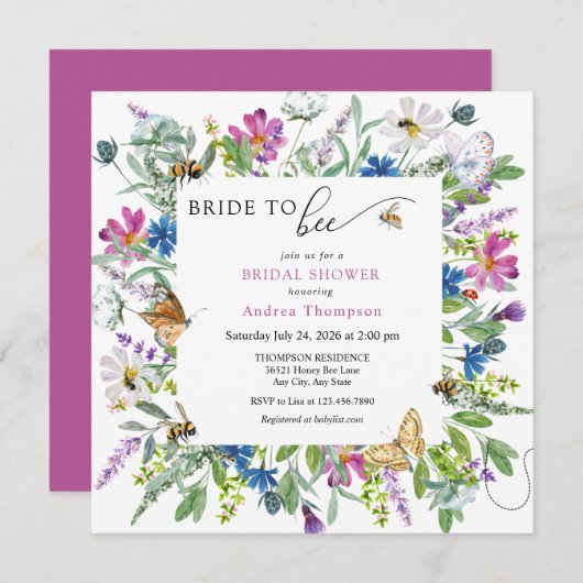 honingbij | Bruid om Vrijgezellenfeest te zijn Kaart (Voorkant / Achterkant)