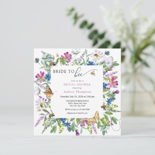 honingbij | Bruid om Vrijgezellenfeest te zijn Kaart (Staand voorkant)