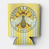 Honingbij bruiloft liefde zoet als honing | Aangep Blikjeskoeler (Voorkant)