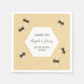  Honingbij Bruiloft Servet (Voorkant)