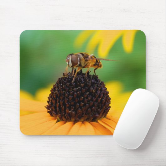 Honingbij - Bumblebee - Mousepad Muismat (Met muis)