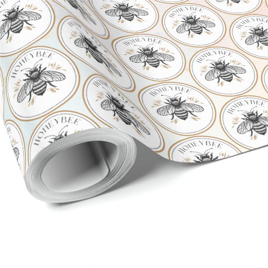 Honingbij Cadeaupapier (Rol Hoek)