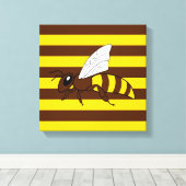 Honingbij Canvas Print (Insitu (Houten vloer))