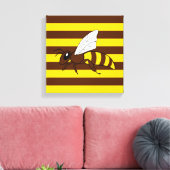 Honingbij Canvas Print (Insitu (Woonkamer))