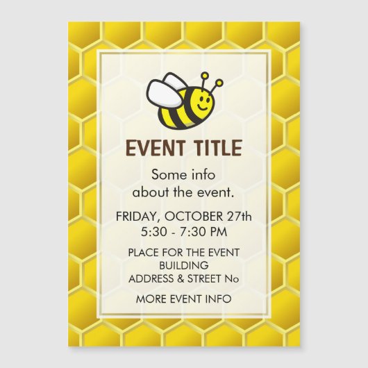 Honingbij Cartoon (Voorkant)