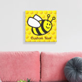 Honingbij Cartoon Canvas Afdruk (Insitu (Woonkamer))