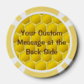 Honingbij Cartoon Poker Chips (Achterkant)