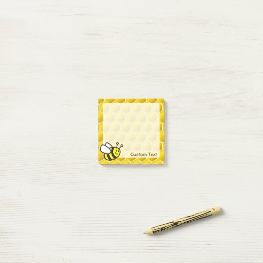 Honingbij Cartoon Post-it® Notes (Op bureau)