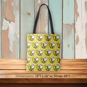 Honingbij Cartoon Tote Bag