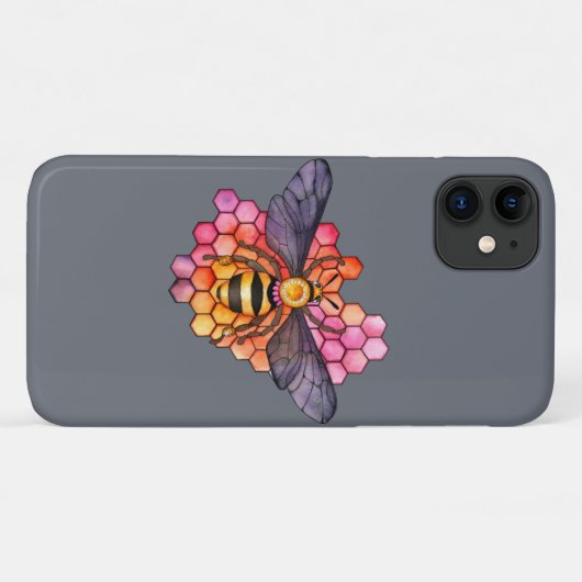 Honingbij Case-Mate iPhone Case (Achterkant (horizontaal))