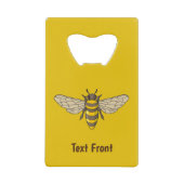 Honingbij Creditkaart Flessenopener (Voorkant)