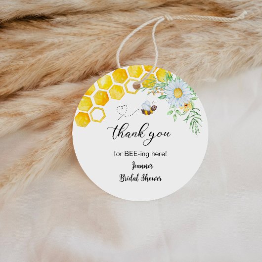 Honingbij Dank je voor er zijn Bedankjes Labels