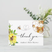 Honingbij | Dank je wel  Bedankkaart (Staand voorkant)