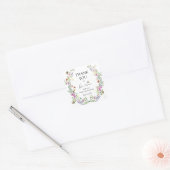 Honingbij | Dank U Favor Vierkante Sticker (Envelop)