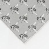 Honingbij Deken Leuke Bee Art Fleece Deken (Hoek)