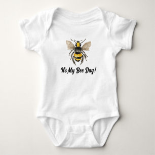 Honingbij eerste verjaardag Baby One Piece Romper