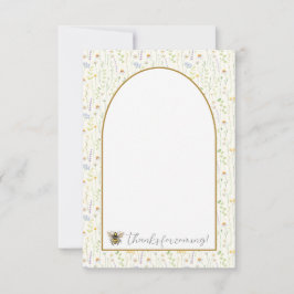 Honingbij Eerste Verjaardag Bedankkaartjes Bedankkaart