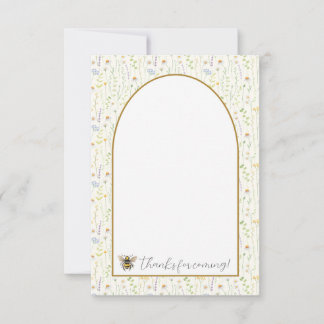 Honingbij Eerste Verjaardag Bedankkaartjes Bedankkaart