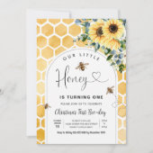 Honingbij eerste verjaardag kaart (Voorkant)