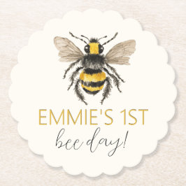 Honingbij eerste verjaardag Onderzetters