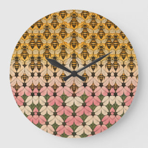 Honingbij En Bloem Tessellatie Grote Klok