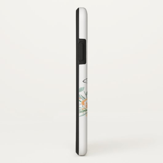 Honingbij en bloemen aangepaste naam Case-Mate iPhone case (Achterkant / rechts)