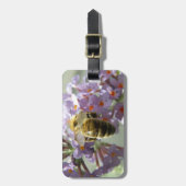 Honingbij en Buddleia Bloemen Custom Bagagelabel (Voorkant verticaal)