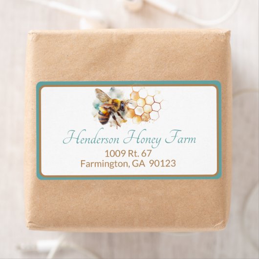 Honingbij en Comb Verzendlabel (Insitu)