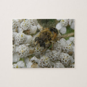 Honingbij en Flowers Puzzle Legpuzzel