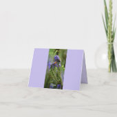 Honingbij en hommel paarse blanco notitiekaart (Achterkant)