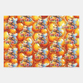 Honingbij en Honingraat Baby shower Inpakpapier Vel (Voorkant)