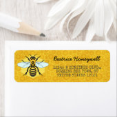 Honingbij en Honingraat Bumblebee Honing  Etiket (Insitu)