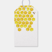 Honingbij en madeliefjes Sweet as Can Bee Baby sho Cadeaulabel (Achterkant)