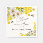 Honingbij en madeliefjes Sweet as Can Bee Baby sho Servet (Voorkant)