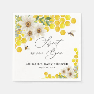 Honingbij en madeliefjes Sweet as Can Bee Baby sho Servet