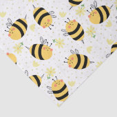 Honingbij en zonnebloemen tissuepapier (Detail)