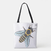 Honingbij (enkele witte) - Tote Bag (Achterkant)
