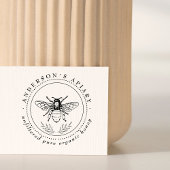  honingbij familie apiary elegant rubberstempel