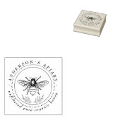  honingbij familie apiary elegant rubberstempel (Gestempeld)
