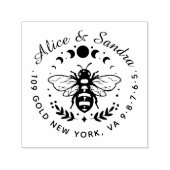 honingbij |  familienaam &  zelfinktende stempel (Design)